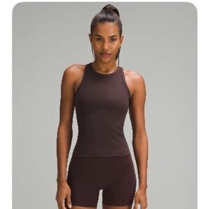 lululemon Align Waist Length Racerback Tank Top Espresso